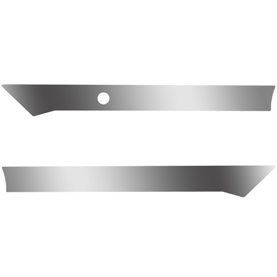 3 Inch 304 Stainless Steel Blank Cab Panels Driver Side For Kenworth T680, T880, W990 W/  Block Heater Plug