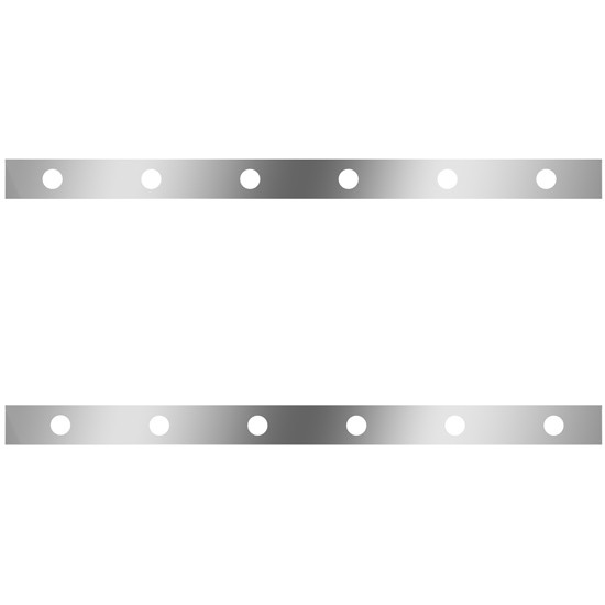 Stainless Steel Cab Panels W/ 12 Round 2 Inch Light Holes For Kenworth W900L Aerocab 1995-2010