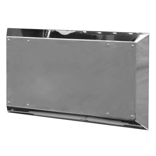 Stainless Steel Double Vent Cover 19 Inch Center To Center  For Kenworth T680 & T880