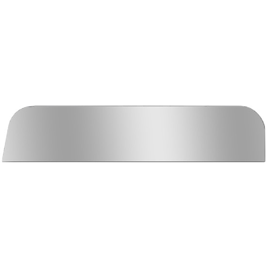 Kenworth 6 Inch Stainless Steel Chop Top Window Panels For Models W/ Daylite Doors