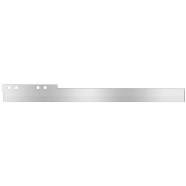 Stainless Steel Dimpled Straight Exterior Door Trim For Kenworth T600, T800, W900 W/ Non-Daylite Doors