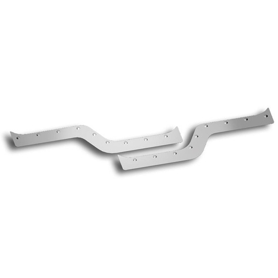 Stainless Steel Daylight Door Trim For Kenworth T660, T800, W900B, W900L - Pair