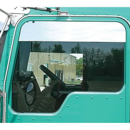 Turnpike Truck Trim Kenworth T600, T800, W900 6 Inch SS Chop Top Door Window Panels