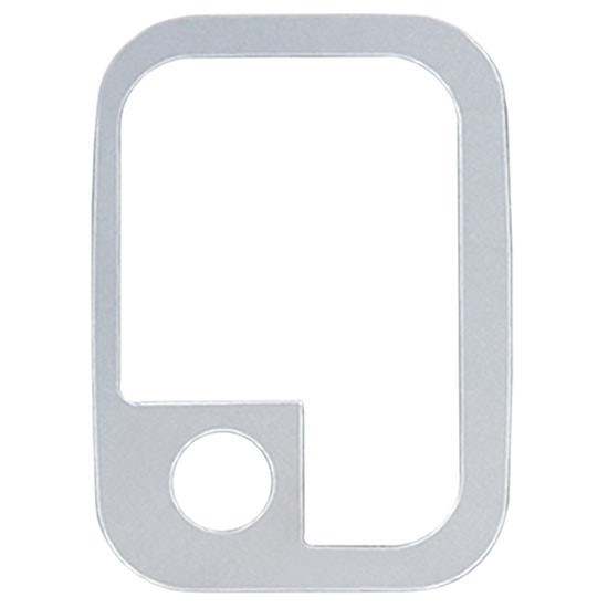 Stainless Steel Door Latch Cover Trim With Key Hole Opening For Kenworth T2000, T300, T400, T600, T660, T800
