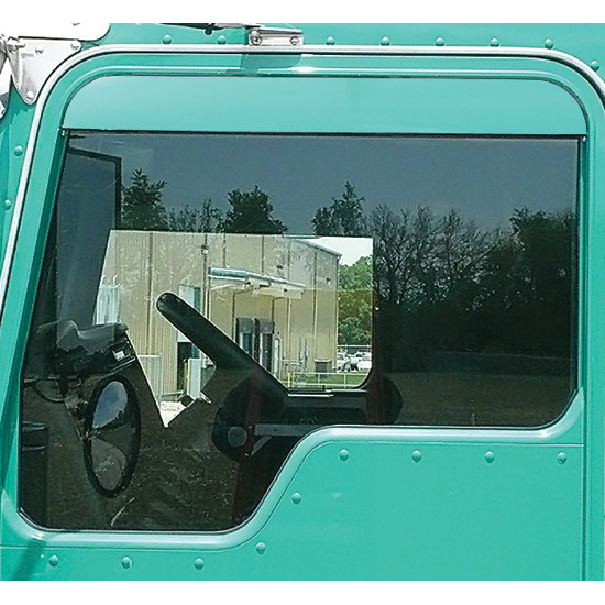 thumbnail image 2 of Kenworth Stainless Steel Door Window Shades – Fits W900, T600, T660, T680, T800 (TK-1401) 2 of 6