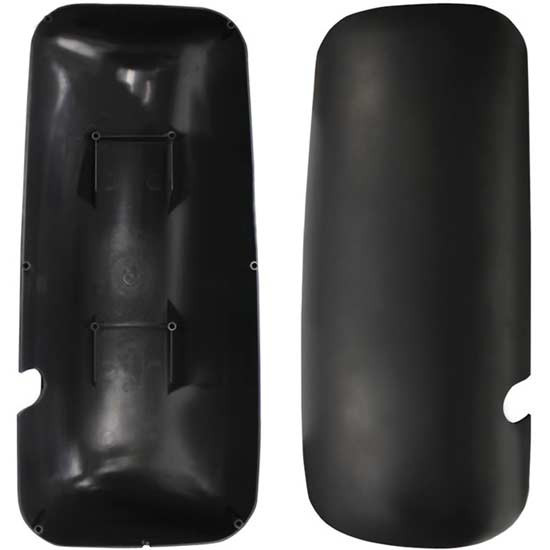 Black Mirror Cover Replaces R59-1010-21 For Kenworth T600, T660, T800, Passenger Side