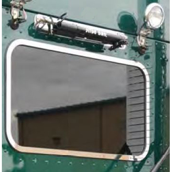 Stainless Steel Trim Dimpled For Center Slider Bar For Kenworth T680 & T880