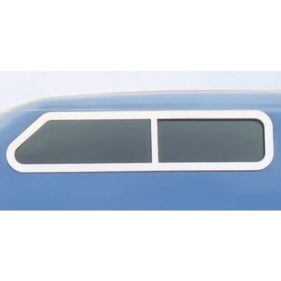 SS Upper Sliding Window Trim Kit For 86 Inch Studio Sleeper For Kenworth