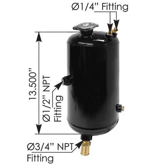 Coolant Reservoir Surge Tank Replaces F86-6064 For Peterbilt