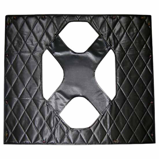 Belmor Black Quilted Vinyl Winter Front Grille Cover For Kenworth T600, Aerocab