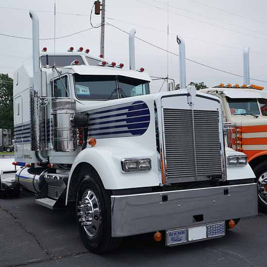 SS Lower Grille / Radiator Wide Trim By CSM For Kenworth W900L