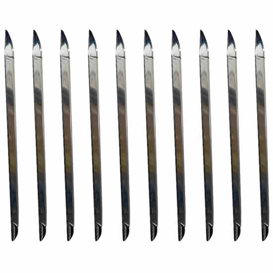 Roadworks Stainless Steel Vertical Grille Bar Kit For Kenworth T880 W/ Punched Grilles