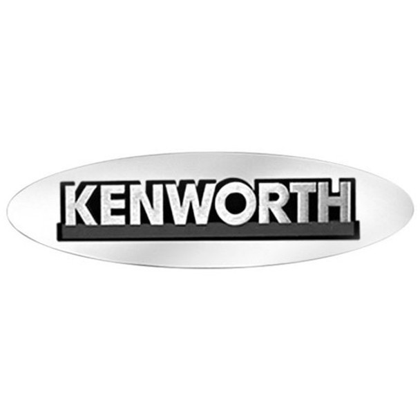 Mirror Finish 304 Stainless Steel Oval Hood Emblem Trim For Kenworth