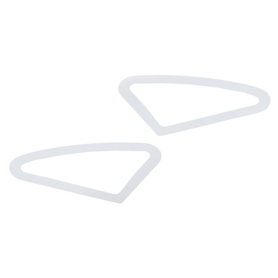 Stainless Steel Fender Turn Signal Light Trim - Pair For Kenworth T660