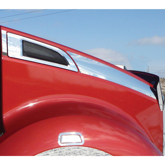 Stainless Steel Hood Side Upper Trim For Kenworth T680