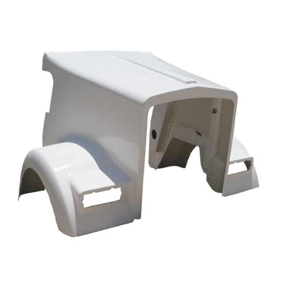 BESTfit Fiberglass Hood W/ 66 Inch Centerline For Kenworth W900L AeroCab Replaces Metton L29-1003-010002