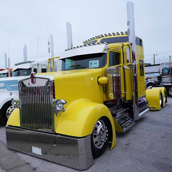 Jones Performance Fiberglass Custom Truk-Rodz Raptor Hood For Kenworth W900L Aerocab 2002-2016