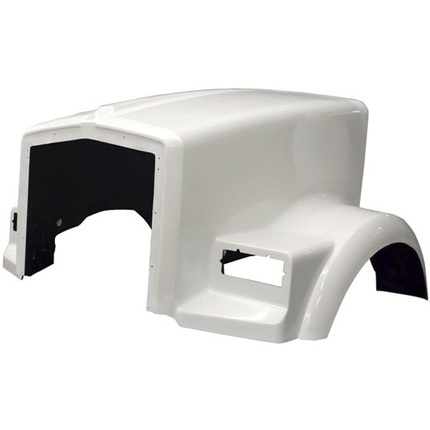 Kenworth T800 Flat Windshield Hood Fiberglass by Jones Performance Replaces K146-1031, K146-1052