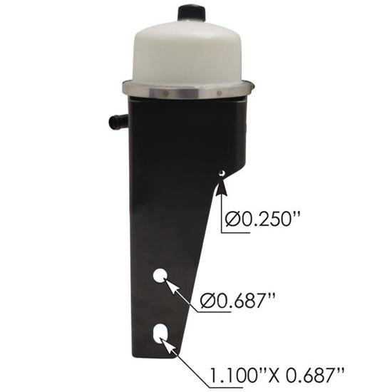 2 Quart Power Steering Reservoir Replaces J86-6005 For Peterbilt