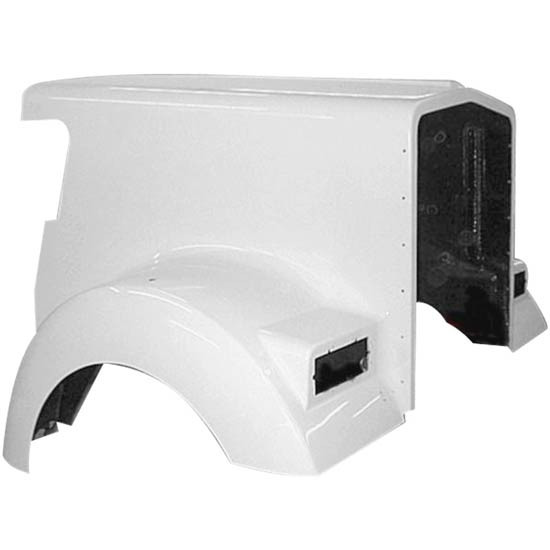 Jones Performance Fiberglass Hood W/ 70.75 Inch Centerline & Fenders For Kenworth W900L Non AeroCab Replaces K146-1135, K146-1138, L29-1007