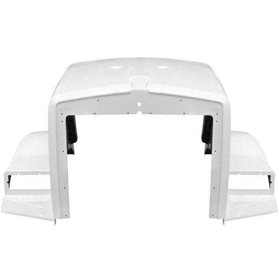 Jones Performance Fiberglass Hood W/ 53.25 Inch Centerline & Fenders For Kenworth T800 AeroCab Short Hood Replaces K146-1328, K146-1329