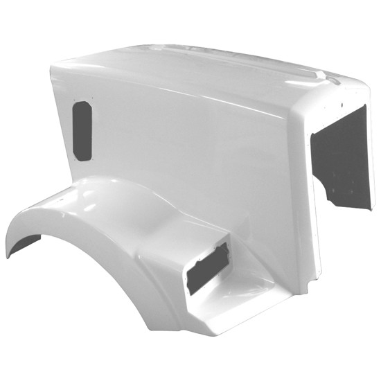 Kenworth T800 Short Metton Replacement Hood Fiberglass by Jones Performance Replaces L29-1107-100000SPL