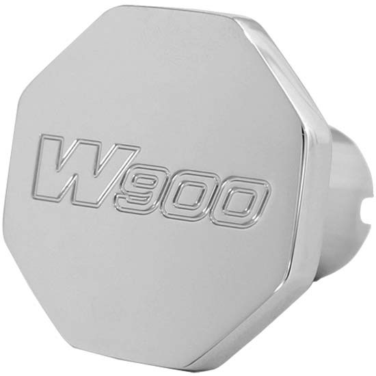 Chrome-Plated Aluminum Octagon Knob With Kenworth W900 Logo Engraved