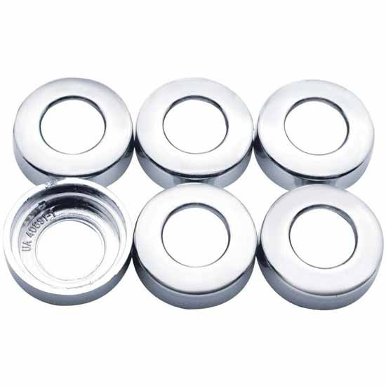 Chrome Toggle Switch Nut Cover For Kenworth (Pack Of 6)