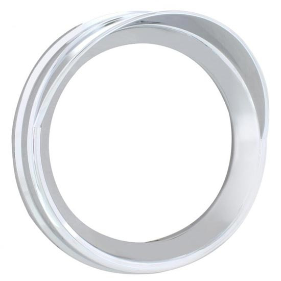 Chrome 5.5 Inch Gauge Bezel W/ Visor