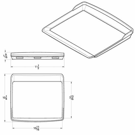 Speed & Tachometer Gauge Dash Panel Trim For Kenworth T600, T660, T800 & W900 2006-Newer