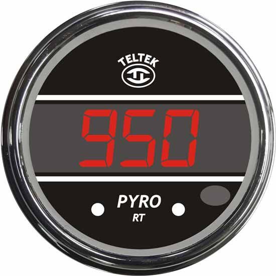 Digital Pyro Gauge W/ Bezel - Red Display For Kenworth T600, T600B, T600, T800