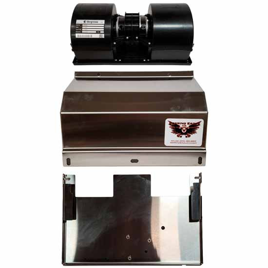 Kenworth W900, T800, T660, T600 Stainless Cover And Upgraded Blower Motor Premium Package