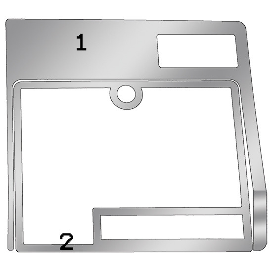 Stainless Steel Glove Box Border Trim For Kenworth T600, T800 & W900