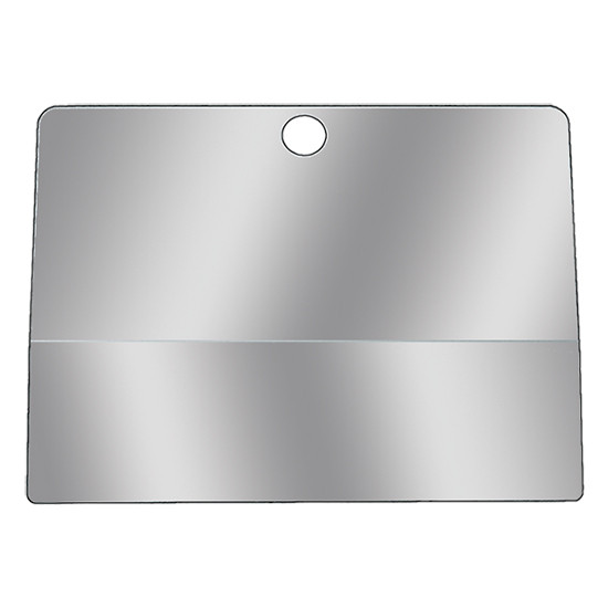 RoadWorks Stainless Steel Glove Box Cover Without Cutout For Logo For Kenworth T600, T800 & W900