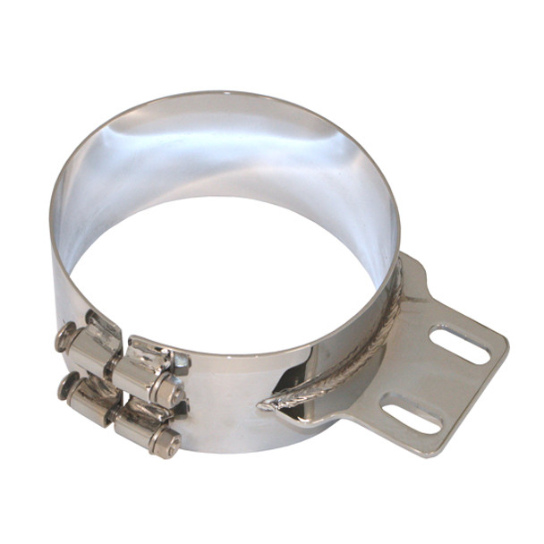 Peterbilt 377, 378, 379, 386, 388, 389 6 Inch Straight Exhaust Mounting Bracket 50BJ-PB600SCP By Lincoln Chrome
