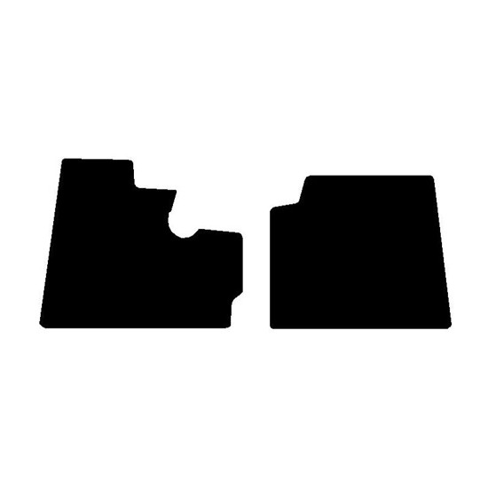 2 Piece Black Luxury Sport Carpet Front Floor Mats For Kenworth T600, T800 & W900