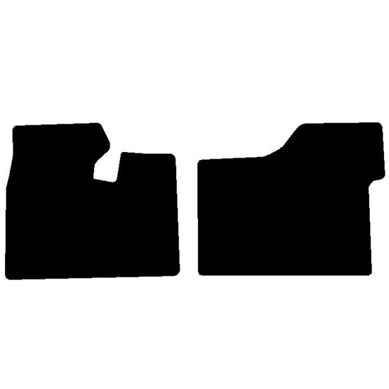 Black Front Floor Mats For Kenworth T680, T880, W990 2013 - 2021