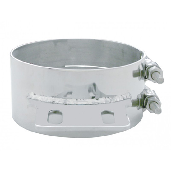 Peterbilt 377, 378, 379, 386, 388, 389 8 X 3 Inch SS Wide Straight Exhaust Clamp Replaces 50BJ-PB800SCP