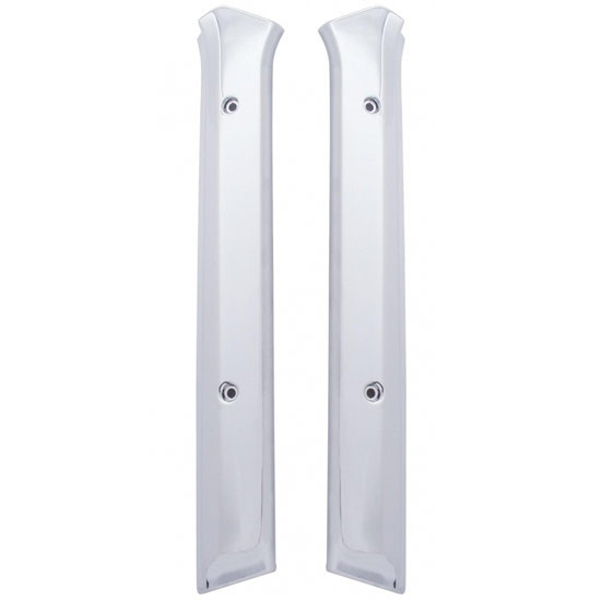 Chrome Windshield Post Cover For Kenworth W/ Curved Glass