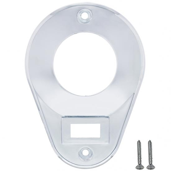 Chrome Dome & Map Teardrop Light Cover For Kenworth T600, T600B