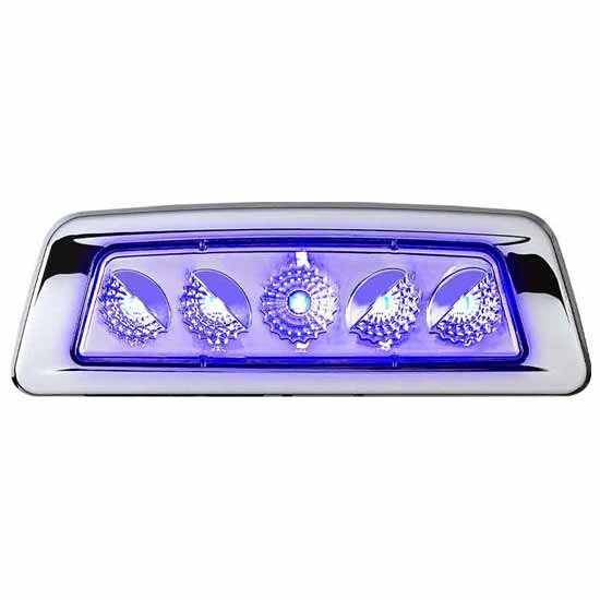 Amber To Blue LED Dual Revolution Fender Marker Light For Kenworth T680, T700, T880 Passenger Side