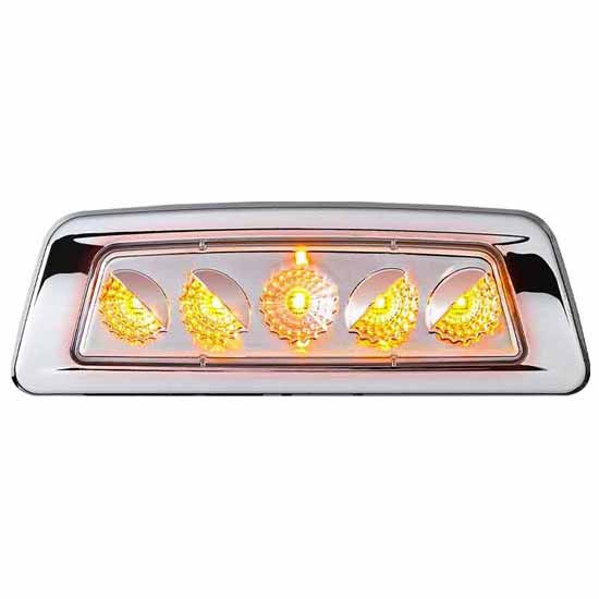 Amber To Blue LED Dual Revolution Fender Marker Light For Kenworth