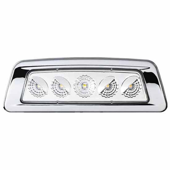 Amber-Clear LED Fender Turn Signal, Marker Light For Kenworth T680, T700, T880 Passenger Side