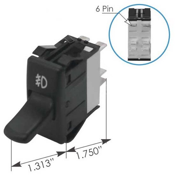 Standard Toggle Fog Light Switch Replaces P27-1040-08 For Kenworth