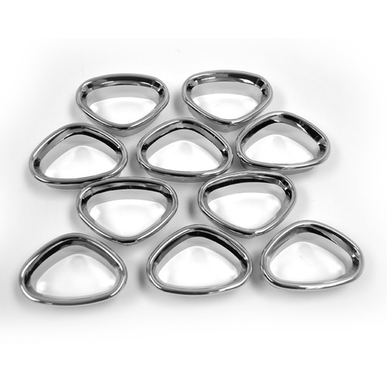 Chrome 24.5 Wheel Hole Inserts For Kenworth