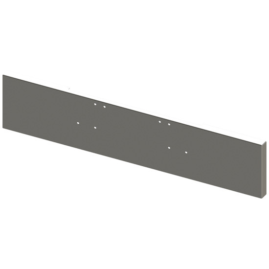 Lincoln Chrome SS 20 Inch Texas Boxed End Bumper, 10 Gauge W/ Mounting Holes For 1999 - 2003 Freightliner Classic 132XL, 120