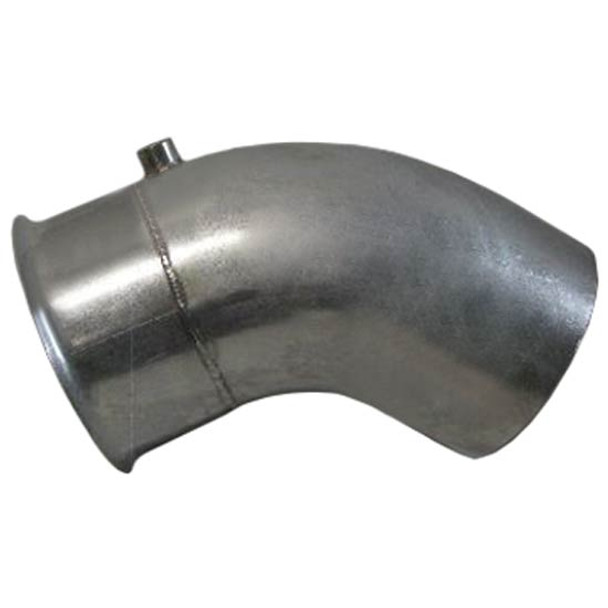 Ss Exhaust Turbo Flange Adapter, 52 Degree Bend W/ Pyrometer Port For Peterbilt 378, 379