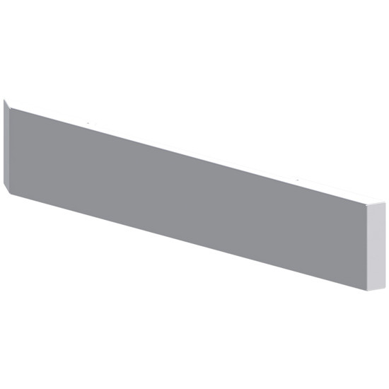 Lincoln Chrome 22 Inch Chrome Plated Texas Blind Mount Mitered End Bumper, 10 Gauge, Blank W/ For Freightliner Classic 132Xl & 120 1990 Thru 2003