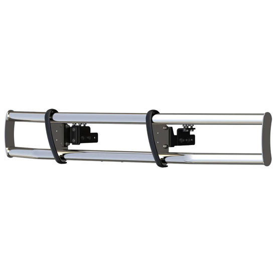 Polished Stainless Steel Low-Profile Bumper Guard For Freightliner B2, M2-106
