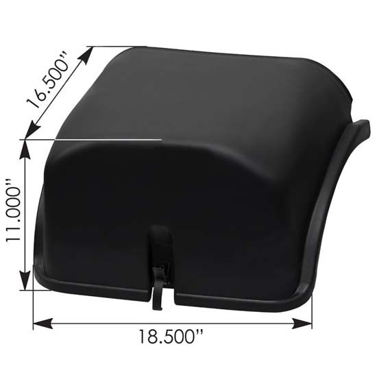 BESTfit Battery Box Cover Assembly For 2 Battery Setup Replaces A0692539000 For Freightliner M2 & Sterling